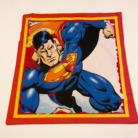 Superman Comic Pillowcase Homemade 16.5” x 16” Pillow Case - Picture 8 of 16